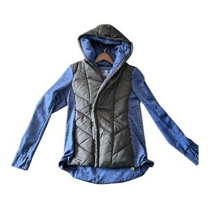 MPG Black and Blue Running Jacket with Hood